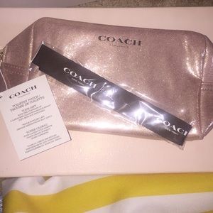 NWT Coach Toiletry Bag&Ribbon
